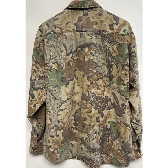 Vintage Woolrich Long Sleeve Camo Shirt Mens XL Camouflage Hunting Lightly Faded - Picture 8 of 12